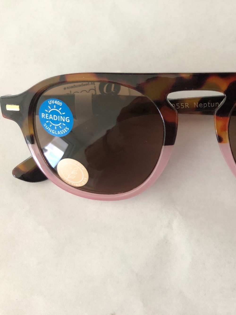 NEW NORDSTROM PEEPERS NEPTUNE PINK AVIATOR SUN READERS +1.50